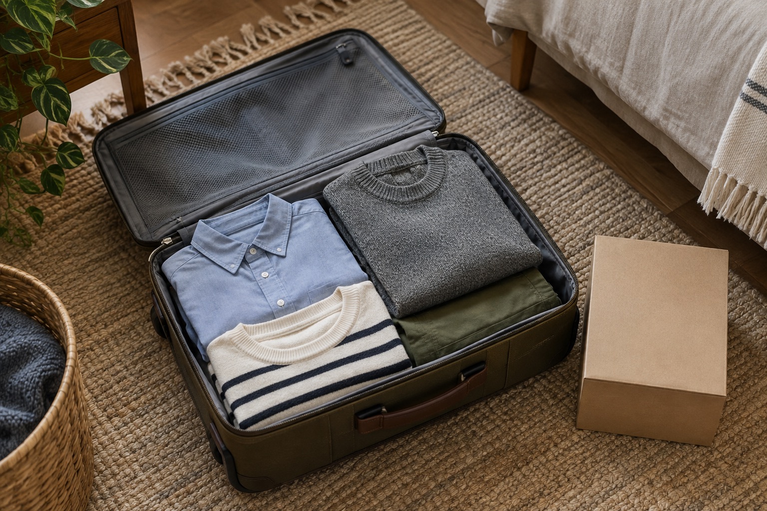 衣類の荷造りのイメージ